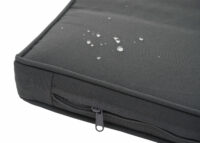 Balkon Sitzgruppe Poly-Rattan 7tlg. Garnitur-Lounge braun Kissen dunkelgrau