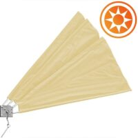 Balkonfächer Balkon Sichtschutz beige