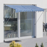 Balkonmarkise 300 x 150cm Blau Sonnenstore Teleskop