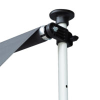 Balkonmarkise Sonnenstore Teleskop 200 x 120cm Grau