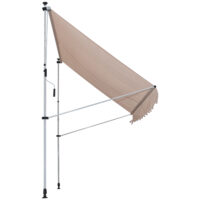 Balkonmarkise Sonnenstore Teleskop 200 x 150cm Beige