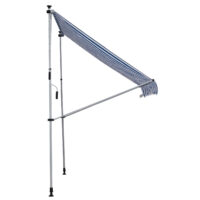 Balkonmarkise Sonnenstore Teleskop 200 x 150cm Blau