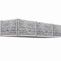 Balkonsichtschutz 5m Stein Motiv