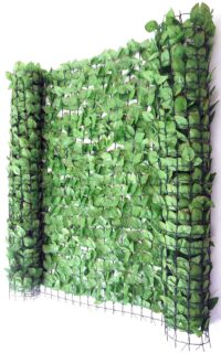Balkonsichtschutz Buchenhecke Sichtschutz 300x100cm hell