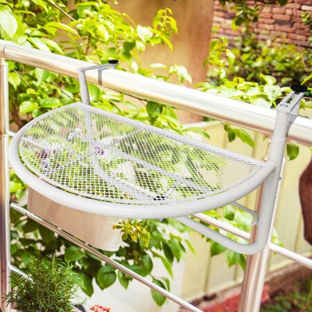 Balkontisch Hängetisch Balkonhängetisch weisss