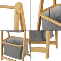 Bambus Leiterregal Värnamo 97x45x36 cm Natur