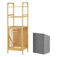 Bambus Wäscheregal Tidaholm 118x39,5x30,5cm