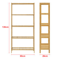 Bambusregal Karlskoga 60x26x130cm Natur Holz