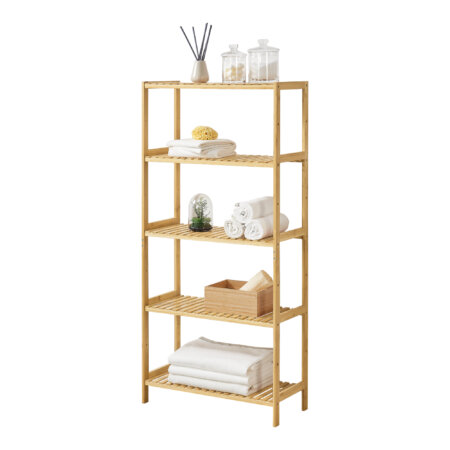 Bambusregal Karlskoga 60x26x130cm Natur Holz