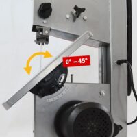 Bandsäge mit Parallelanschlag 0-45° Winkelverstellung 205W