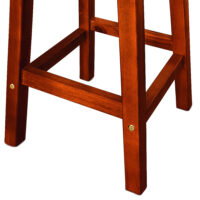 Barhocker 2er Set aus massivem Akazien-Hartholz