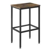 2x Barhocker Örebro 2er Set Dunkler Holzton