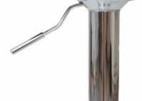 Barhocker Bugholz Walnussoptik ~ vintage weiss