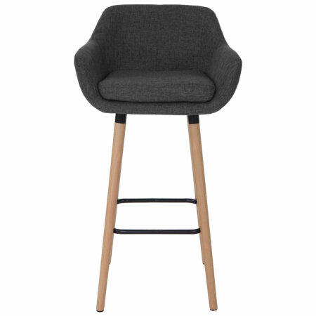 Barhocker Malmö Textil dunkelgrau
