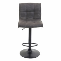 2x Barhocker Wildlederimitat - vintage dunkelgrau