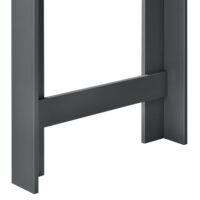 Bartheke Danderyd 120x60x106 cm mit 3 Ablageflächen Dunkelgrau