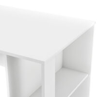 Bartheke Danderyd 120x60x106 cm mit 3 Ablageflächen Weiss