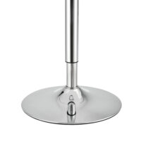 Bartisch Aberdeen Rund 60 cm und 68-88 cm hoch Metal Chrom Schwarz