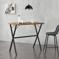 Bartisch Arboga 120x60x105cm Dunkler Holzton