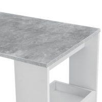 Bartisch Bromölla 120x45x106 cm Weiss/Betonoptik