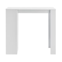 Bartisch Kouvala 110x50x103 cm Hausbar mit 3 Fächern Weiss