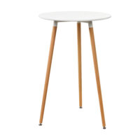 Bartisch Riga Retro Rund 110x70 cm Weiss