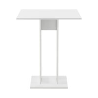 Esstisch Lindesnes 65x65x78 cm Weiss Matt