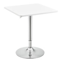 Bartisch Swansea quadratisch 60x60 cm und 68-88 cm