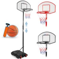 Basketballkorb - Höhenverstellbar Tragbar Schwarz