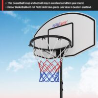 Basketballkorb - Höhenverstellbar Tragbar Schwarz
