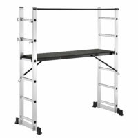 Baugerüst Mehrzweckleiter Arbeitsgerüst inkl. 2 Rollen