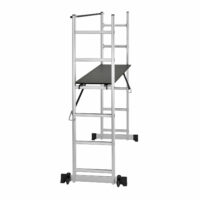 Baugerüst Mehrzweckleiter Arbeitsgerüst inkl. 2 Rollen