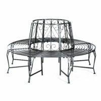 Baumbank Rundbank Gartenbank Metall 360° - Φ160cm
