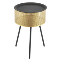 Beistelltisch Gällivare 50 x 35 cm Metall Gold