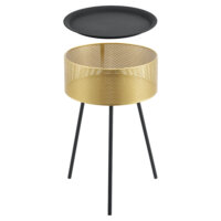 Beistelltisch Gällivare 65 x 40 cm Metall Gold