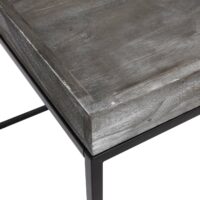 Beistelltisch JAM-K71 Couchtisch FSC Holz Metall 60x60x60cm dunkelgrau