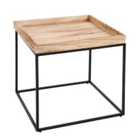 Beistelltisch JAM-K71 Couchtisch FSC Holz Metall 60x60x60cm naturfarben