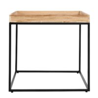 Beistelltisch JAM-K71 Couchtisch FSC Holz Metall 60x60x60cm naturfarben