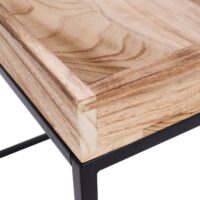 Beistelltisch JAM-K71 Couchtisch FSC Holz Metall 60x60x60cm naturfarben