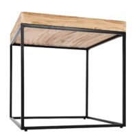 Beistelltisch JAM-K71 Couchtisch FSC Holz Metall 60x60x60cm naturfarben