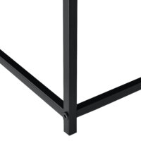 Beistelltisch Lipizza 36x59x59 cm mit Tablett Schwarz