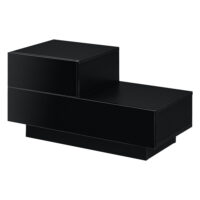 Nachttisch Sebokeng 38x75x35 cm mit Schublade Schwarz