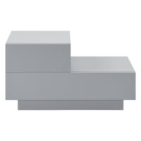 Nachttisch Sebokeng 38x75x35 cm mit Schublade Hellgrau