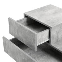 Nachttisch Sebokeng 38x75x35 cm mit Schublade Betonoptik