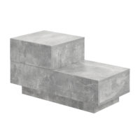 Nachttisch Sebokeng 38x75x35 cm mit Schublade Betonoptik