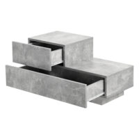 Nachttisch Sebokeng 38x75x35 cm mit Schublade Betonoptik