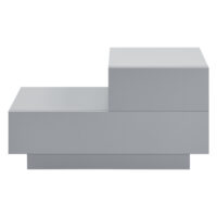 Nachttisch Sebokeng 38x70x35 cm mit Schublade Hellgrau