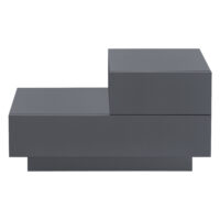 Nachttisch Sebokeng 38x70x35 cm mit Schublade Dunkelgrau