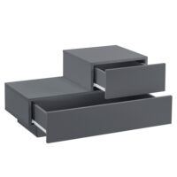 Nachttisch Sebokeng 38x70x35 cm mit Schublade Dunkelgrau