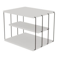 Beistelltisch 50x40x33cm Weiss
